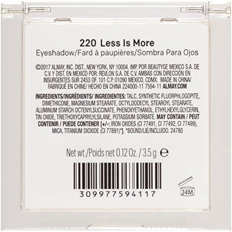 Almay Shadow Squad Eyeshadow Less Is More 0.12 Oz 3.5 G