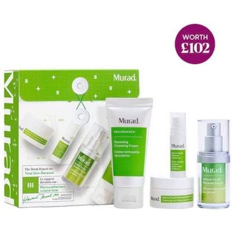 Murad The Derm Report on Total Skin Renewal Renewing Skincare Set - Christmas Gift