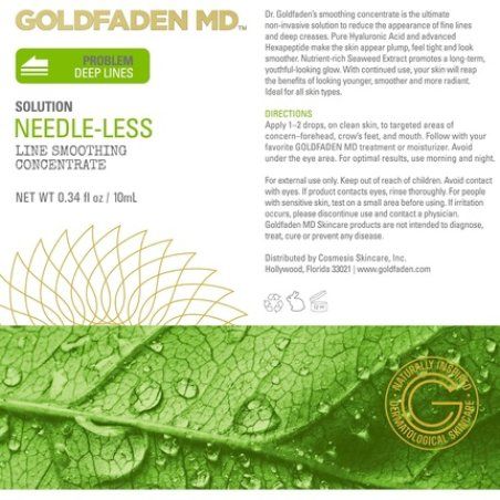Goldfaden Md Needle-Less Line Smoothing Concentrate for Face & Neck with Seaweed