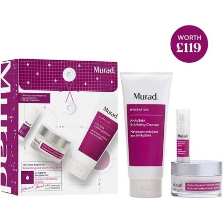 Murad The Derm Report on Smoothing and Quenching Skin Hydration Set Skincare Gift Set - Worth £119