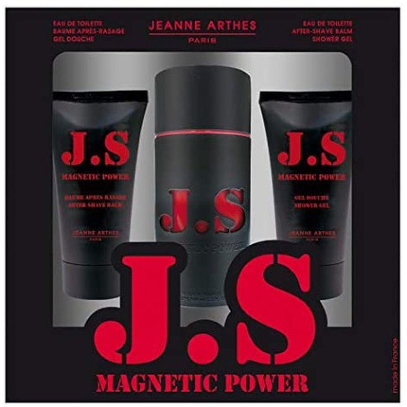 Jeanne Arthes Magnetic Power EDT Shower Gel After Shave Set 100ml 75ml 75ml