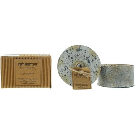 Bali Mantra Victorian Tin Round Peach Grapefruit Candle 280g