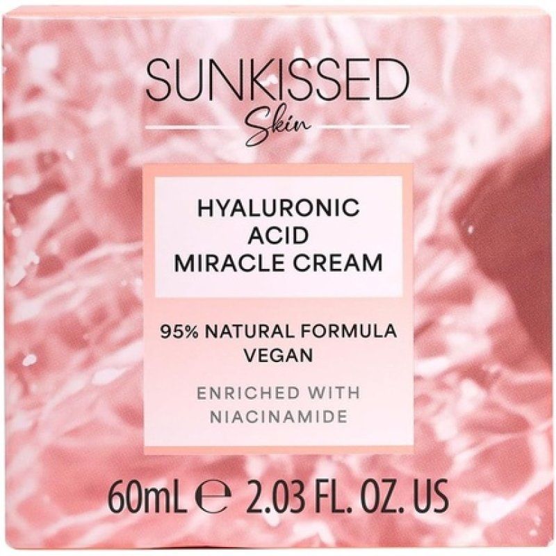 Sunkissed Skin Hyaluronic Acid Miracle Cream 60ml Enriched with Niacinamide