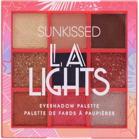 LA Lights 12 Color Eyeshadow Palette Sunkissed Tones Luxurious Powder Formula