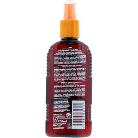 Malibu Spf 4 Bronzing Tanning Oil With Monoi Oil, 0.21 Kg