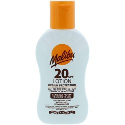 Malibu Sun SPF 20 Lotion Medium Protection Sun Cream Water Resistant Vitamin Enriched 100ml