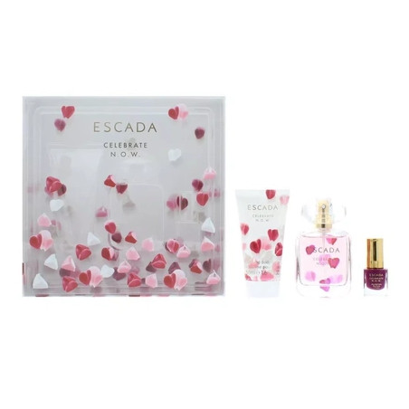 Escada Celebrate N.O.W. Eau De Parfum 50ml Body Lotion & Nail Polish Gift Set