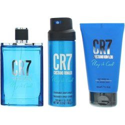 Cristiano Ronaldo Play It Cool 3 Piece Gift Set: Eau De Toilette 100ml, Shower Gel 150ml, Body Spray 150ml
