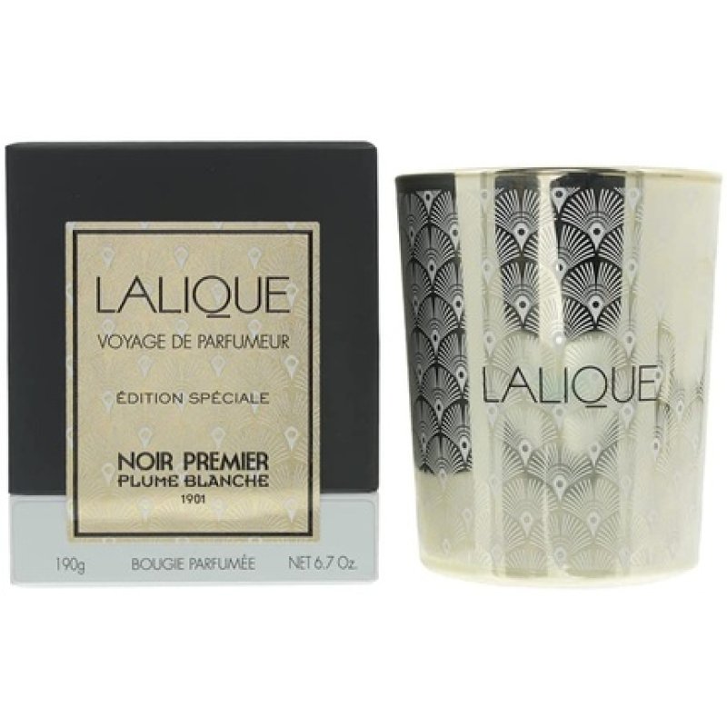 Lalique Noir Premier Plume Blanche Candle 190g