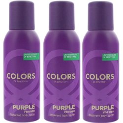 Benetton United Colors Purple Deodorant Body Spray for Women
