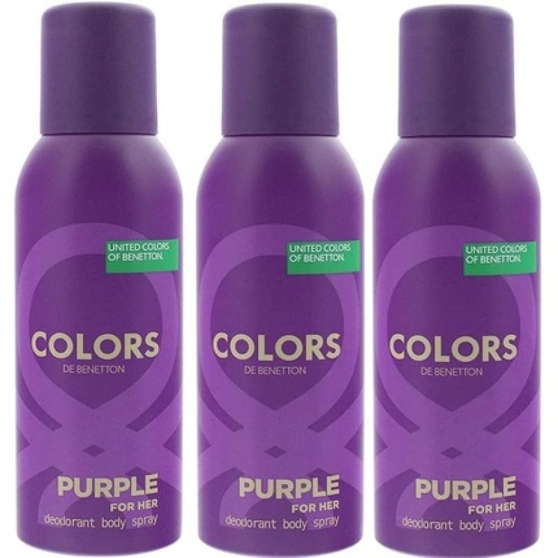 Benetton United Colors Purple Deodorant Body Spray for Women