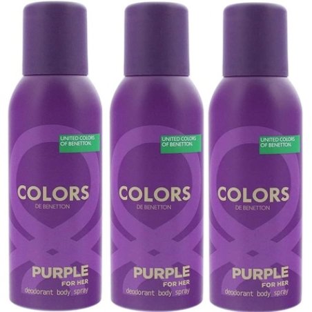 Benetton United Colors Purple Deodorant Body Spray for Women