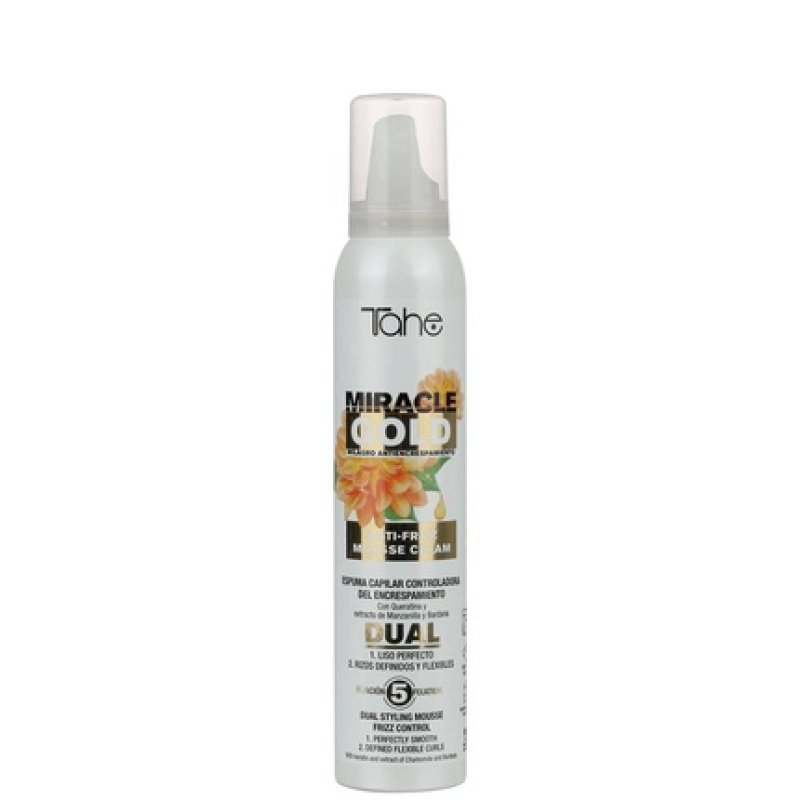 Tahe Miracle Gold Dual Antifrizz Foam 200ml - Professional Hair Care