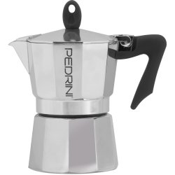 Pedrini 9083-3 machine à café manuelle Cafetière à moka Aluminium
