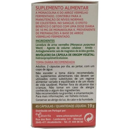 Arkopharma Arkocaps Red Yeast 45 Capsules 100g