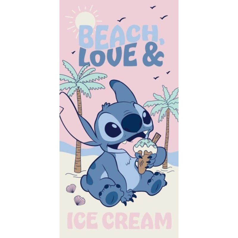 LILO & STITCH - Beach, love & Ice Cream - Serviette de Plage 70x140cm