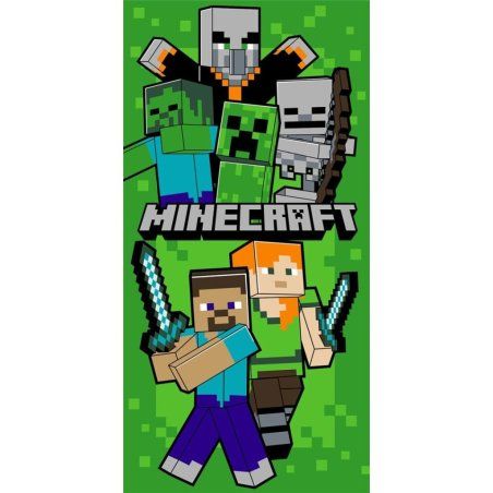 MINECRAFT - Serviette de Plage 70x140cm