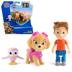 PAW Patrol Pat' Patrouille, Coffret de figurines Stella et Alex Porter avec figurine Petit Bout, jouets pour filles et