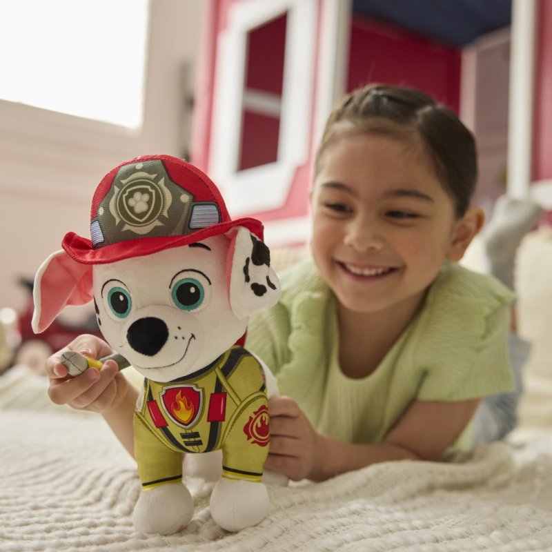 PAW Patrol PELUCHE 25 CM DELUXE MARCUS FIRE RESCUE La Pat' Patrouille