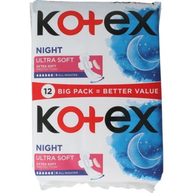 Kotex Ultra Soft Duo Night Wings