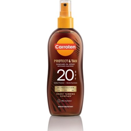 Carroten Omegacare Tanning Oil SPF 20 150ml - Tan Accelerator with Sun