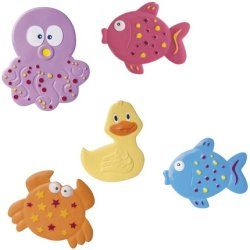 Canpol Non-Slip Bath Mat Set Animals 5-Piece