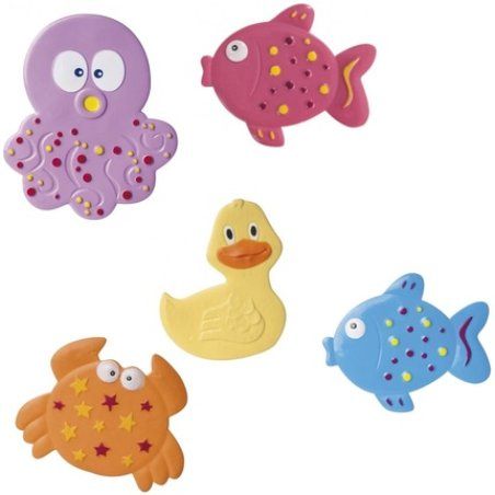 Canpol Non-Slip Bath Mat Set Animals 5-Piece