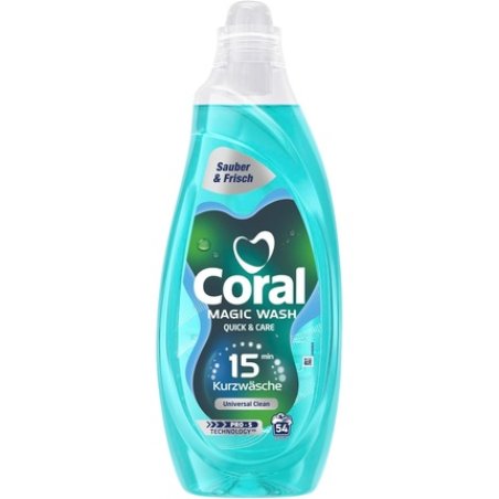 Coral Magic Wash Quick & Care Universal Clean Liquid Detergent