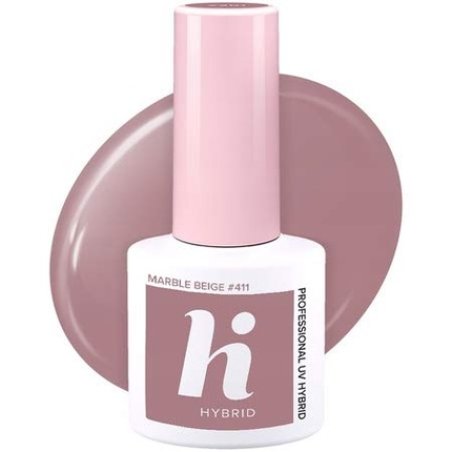 HI HYBRID 411 Nail Polish Marble Beige 5ml