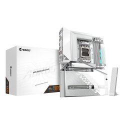 GIGABYTE X870 AORUS STEALTH ICE Motherboard - Supports AMD Ryzen 9000 CPUs, 16 2 2 Phases Digital VRM, up to 8200Hz