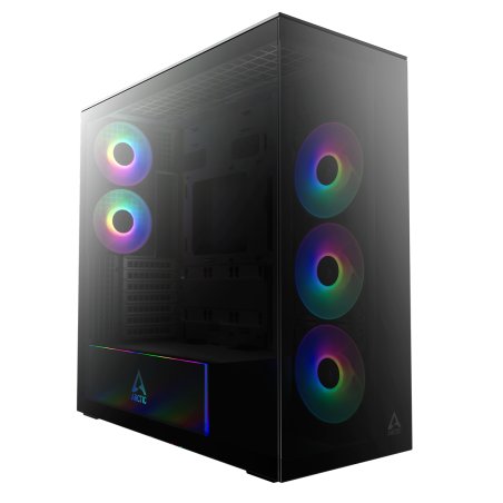 ARCTIC Xtender PC-Gehäuse, Midi-Tower, E-ATX, RGB, Tempered Glass - schwarz