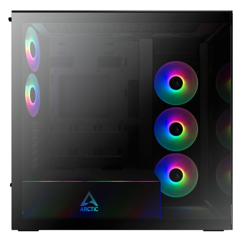 ARCTIC Xtender PC-Gehäuse, Midi-Tower, E-ATX, RGB, Tempered Glass - schwarz