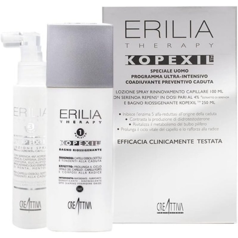Creattiva Erilia Kopexil Gift Set with 100ml Lotion and 250ml Oxygenating Bath