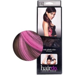 Hairdo Tail Color Splash Chestnut Pink Fuchsia 58cm on Light Brown