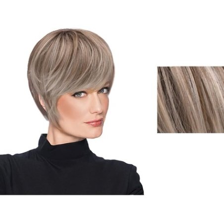 Hairdo Wispy Cut Light Ash Blonde Short Wig with Brown Roots