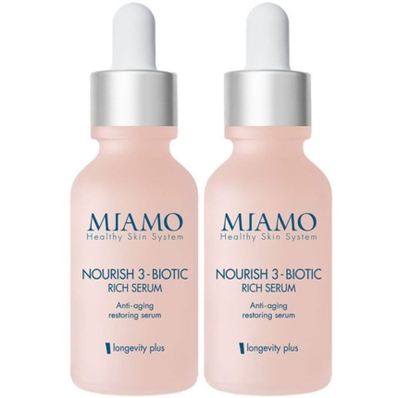 Miamo Nourish 3-Biotic Rich Serum Longevity Plus Set Of 2 30 Ml