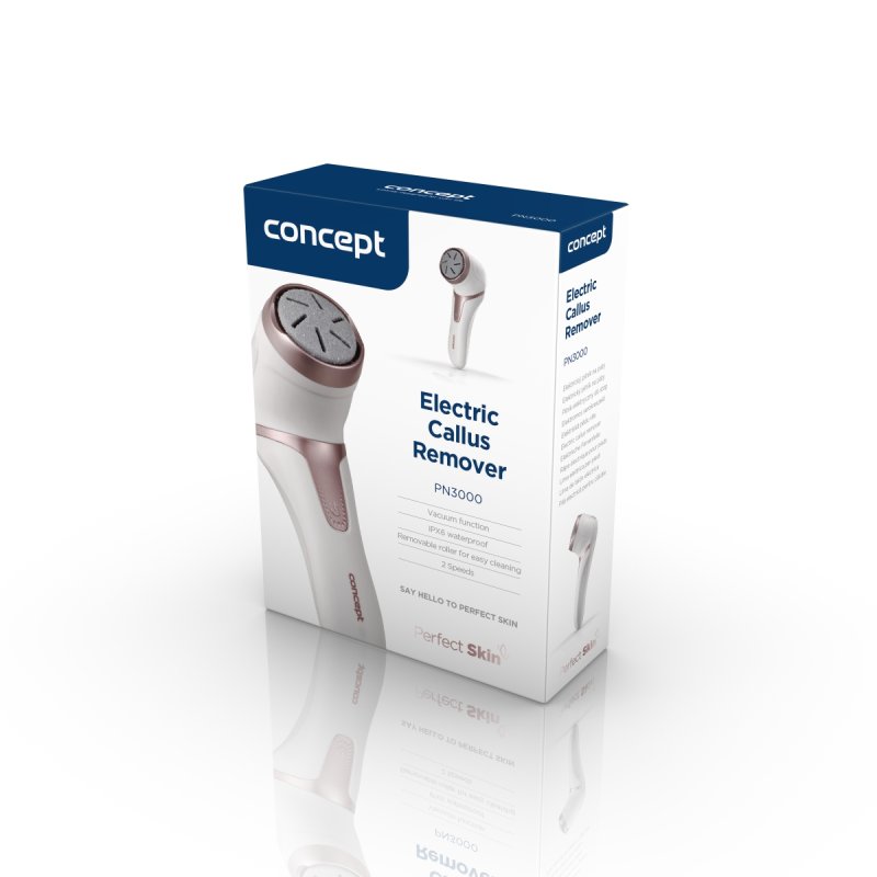 Concept PN3000 appareil de soins des pieds Foot pumice Or rose, Blanc