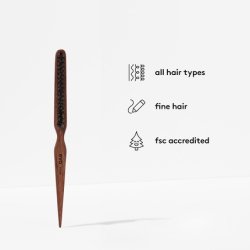 Evo Tyler Teasing Brush Styling Brush for All Hair Types with Natural Boar