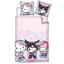 HELLO KITTY -Hello Kitty and Friend -Parure de lit 140x200cm 65x65cm