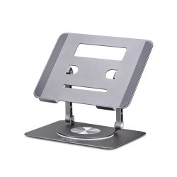 LAPTOP STAND/RISER FOR DESK - - COMPUTER STAND W/360 SWIVEL BASE
