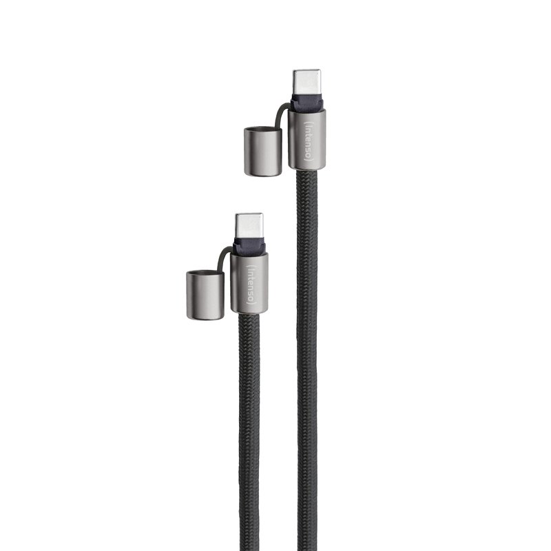 Intenso Lanière de Charge USB-C – Collier Câble pour Smartphone, Charge Rapide 60W, Longueur Réglable, 1,65 m