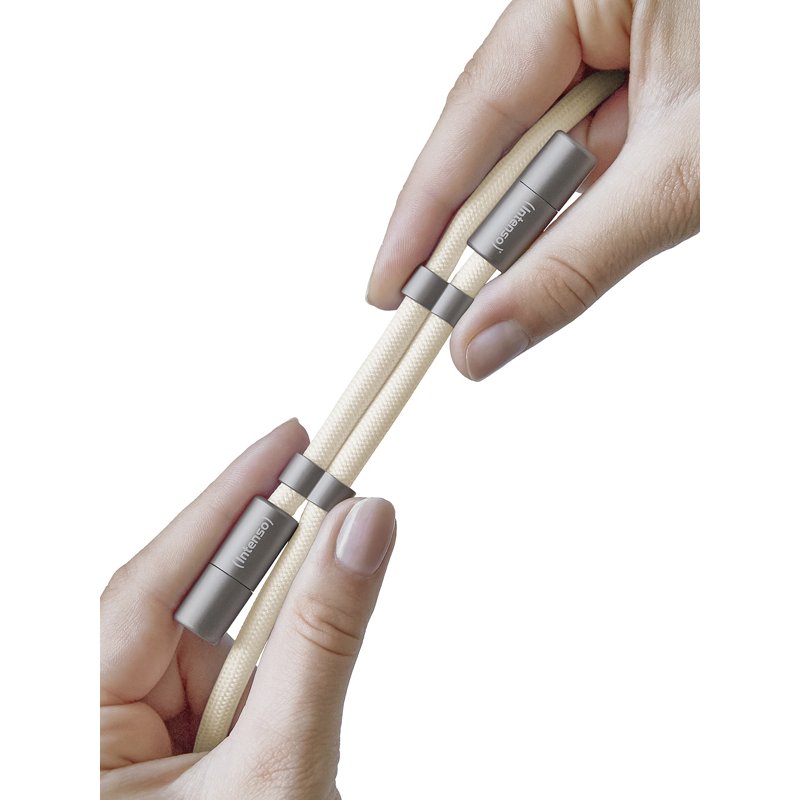 Intenso® Cell Phone Charging Lanyard - beige