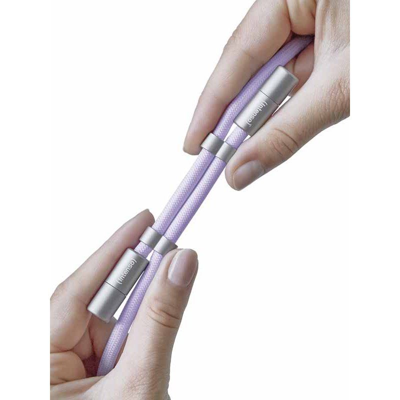 Intenso® Cell Phone Charging Lanyard - purple