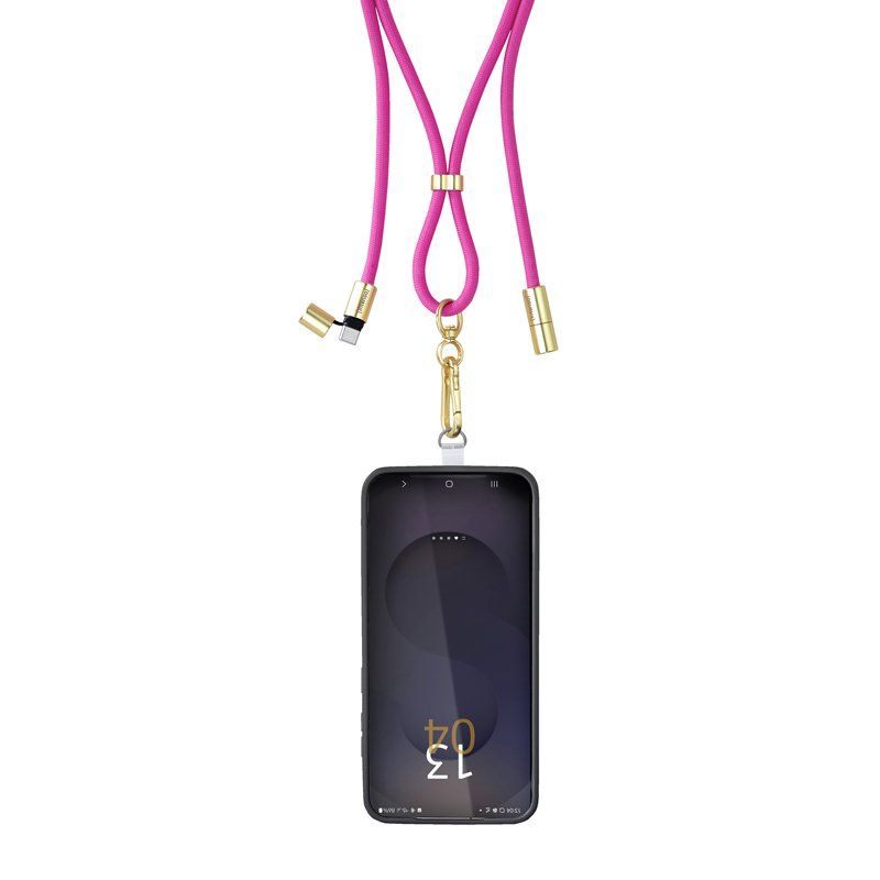 Intenso Lanière de Charge USB-C – Collier Câble pour Smartphone, Charge Rapide 60W, Longueur Réglable, 1,65 m