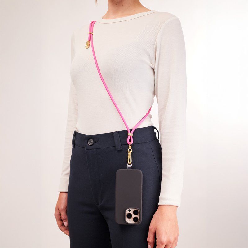 Intenso Lanière de Charge USB-C – Collier Câble pour Smartphone, Charge Rapide 60W, Longueur Réglable, 1,65 m