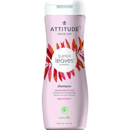 ATTITUDE Super Leaves Color Protection Shampoo 473ml - Vegan Shampoo without Silicones, Sulfates, and Parabens - Gentle