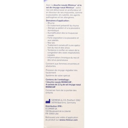 Rhinicur Nasal Shower with 4 Sachets