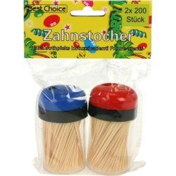 Zahnstock 200 Pieces in Dispenser Box Assorted Colors - Pack of 2