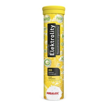 Walmark Electrolytes Dietary Supplement Lemon Flavor 20 Effervescent Tablets