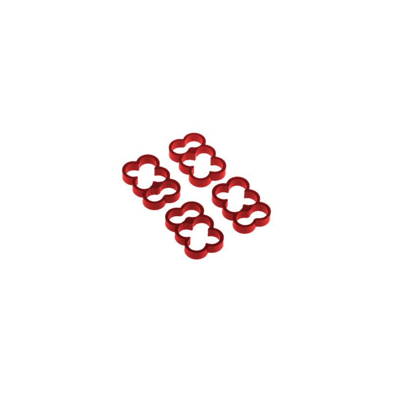 Alphacool Eiskamm Alu X6 - 4mm red - 4 pcs